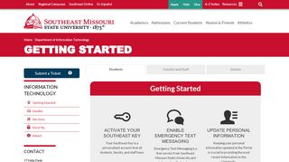 
                            4. Getting Started - Southeast Missouri State University - Semo Portal Mobile