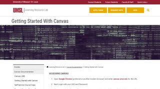 
                            3. Getting Started with Canvas at UMSL - Canvas Umsl Login