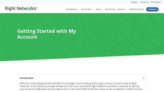 
                            6. Getting Started with My Account | Right Networks - Right Networks Portal Login