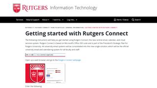 
                            5. Getting started with Rutgers Connect - Rutgers Connect - Rutgers Connect Email Portal