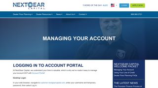 
                            4. Getting Started with the Account Portal | NextGear Capital - Nextgear Capital Customer Portal