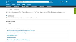 
                            2. Getting Support for Wyse Products / Wyse Download Site ... - Dell - Dell Wyse Support Portal