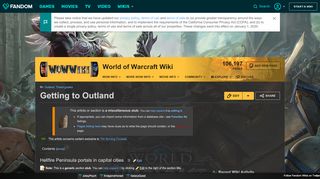 
                            5. Getting to Outland | WoWWiki | FANDOM powered by Wikia - Horde Outland Portal