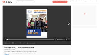 
                            4. Getting U into UCOL - Student Guidebook by UCOL - issuu - Ucol Portal