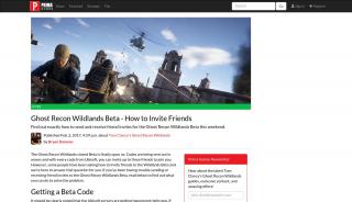 
                            5. Ghost Recon Wildlands Beta - How to Invite Friends | Tips | Prima ... - Ghost Recon Beta Portal