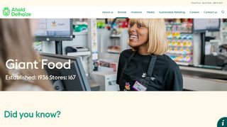 
                            8. Giant Food | Ahold Delhaize - Ahold Source Portal