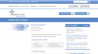 
                            8. Gibson Area Hospital | Christie Clinic - Gibson Area Hospital Patient Portal