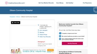 
                            6. Gibson Community Hospital | MedicalRecords.com - Gibson Area Hospital Patient Portal