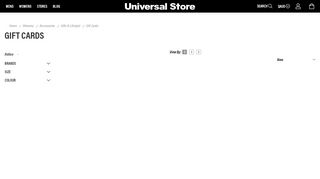 
                            9. Gifts Cards | Universal Store Online - Universal Gift Card Portal