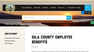 
                            8. Gila County Employee Benefits, InsuranceHealth insurance is ... - Gila County Hr Portal