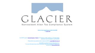 
                            1. Glacier Tax Compliance - Glacier International Portal
