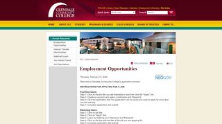 
                            8. Glendale Community College : Human Resources - Glendale Moodle Portal