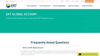 Global Account | ERT - Ert My Study Portal