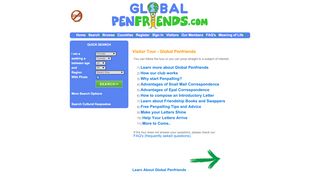 
                            9. Global Penfriends Visitor Penpal Tour - Global Penfriends Portal