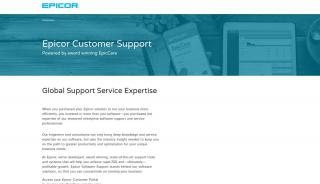 
                            2. Global Support Service Expertise | Epicor - Bistrack Support Portal