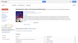 Globalization, Sport and Corporate Nationalism: The New ... - Nz Herald Virtual Rugby Portal