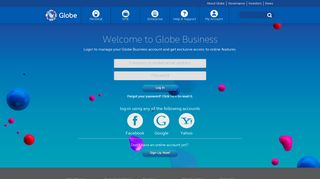 
                            2. Globe Login - Globe My Account Portal
