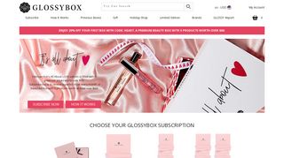 
                            3. GLOSSYBOX Monthly Plans & Subscriptions for Women ... - Glossybox Portal Page