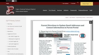 
                            2. GLP Primary School / Parent Portal - Eden Central Schools - Edencsd Parent Portal