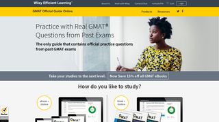 
                            2. GMAT™ Official Guide Online – Wiley Efficient Learning - Gmat Wiley Portal