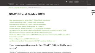 
                            7. GMAT Official Guides 2020 - MBA.com - Gmat Wiley Portal