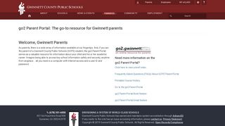 
                            2. go2 Parent Portal: The go-to resource for Gwinnett parents ... - Gwinnett County Parent Portal Portal