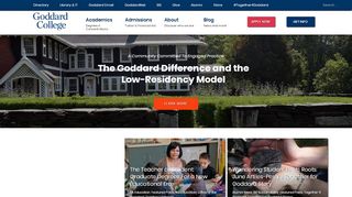 
                            4. Goddard College - Progressive Education for Creative Minds - Goddard Portal
