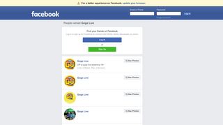 
Gogo Live Profiles | Facebook  

