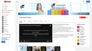 
                            10. Gold Coast Schools - YouTube - Gold Coast Schools Portal