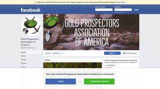 
                            5. Gold Prospectors Association of America - Home | Facebook - Gpaa Login