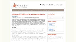 
                            5. Golden Gate OB/GYN: Past, Present, and Future - Golden Gate Obstetrics Patient Portal