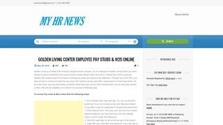 
Golden Living Center Employee Pay Stubs & W2s Online | My HR News
