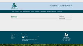 
                            4. Golf Foretees - The Lakes Golf and Country Club - Foretees Portal The Lakes