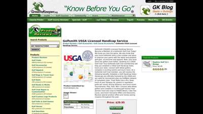 Golfsmith USGA Licensed Handicap Service: Golf Accessories ...
