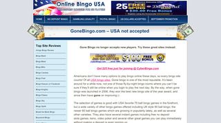 
                            3. Gone Bingo does NOT accept US players - Compare more sites - Gonebingo Portal