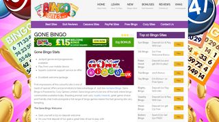 
                            1. Gone Bingo | £15 No Deposit Welcome Bonus | Claim Now! - Gonebingo Portal