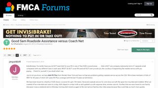 
                            6. Good Sam Roadside Assistance versus Coach Net - Page 2 ... - Coach Net Vendor Portal