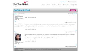 
                            8. Good support - Charity Engine - Charity Engine Portal
