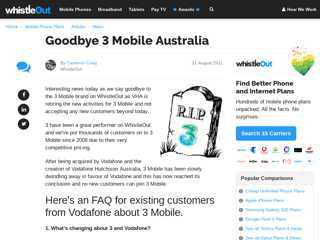 
                            4. Goodbye 3 Mobile Australia | WhistleOut