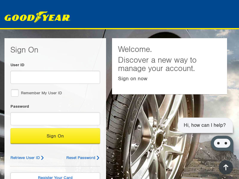 
                            2. Goodyear Credit Card: Home