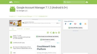 
                            2. Google Account Manager 7.1.2 (Android 6.0+) APK Download ... - Google Portal Service Apk Download