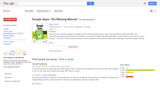 
                            3. Google Apps: The Missing Manual: The Missing Manual - Postini Portal Page