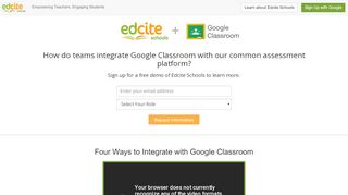 
                            7. Google Classroom Integration | Edcite Schools - Edcite Student Sign Up
