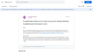 
                            14. Google keeps telling me to close an account i already deleted ... - Email Seznam Cz Portal