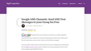 
                            3. Google SMS Channels: Send SMS Text Messages to your ... - Google Sms Channel Account Portal