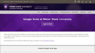 
                            6. Google Suite - Weber State University - Mail Weber Edu Portal