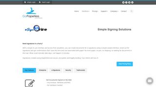 
                            3. GoPaperless Solutions eSignOnline - GoPaperless Solutions - Esign Online Login