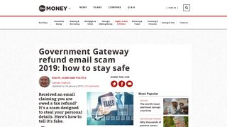 
                            1. Government Gateway refund email scam 2019: how to stay safe - Gateway Customer Portal
