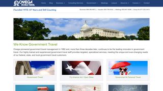 
Government Travel Management from Omega World Travel  
