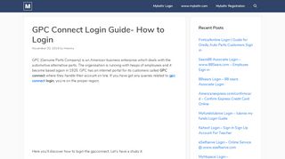 
                            4. GPC Connect Login Guide- How to Login - Mybslhr Login - Inside Gpc Portal